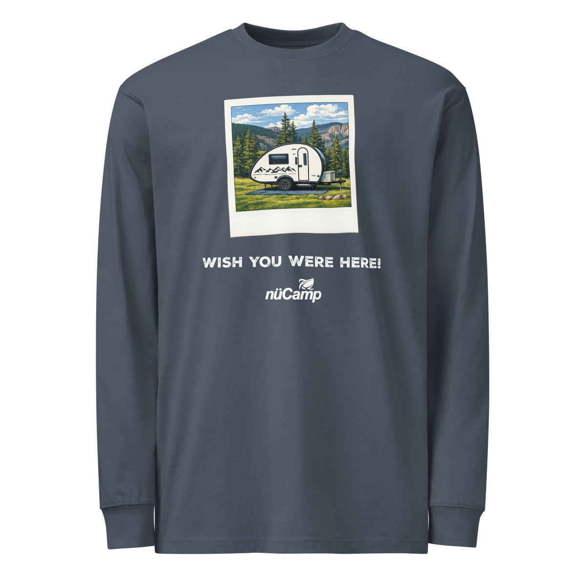 nuCamp Wish You Were Here Men's Heavyweight Long Sleeve Tee
