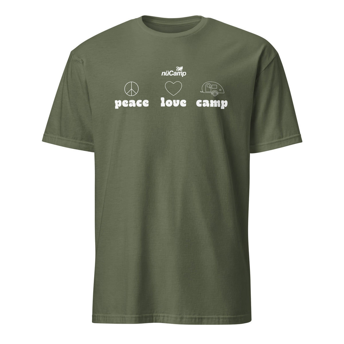 nuCamp Peace Love Camp Softstyle Tee