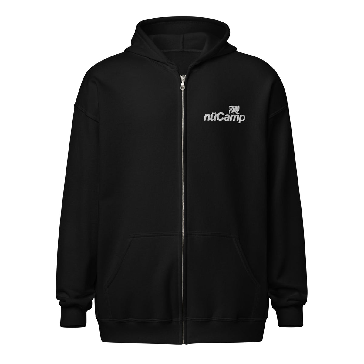 nuCamp White Logo Zip Hoodie