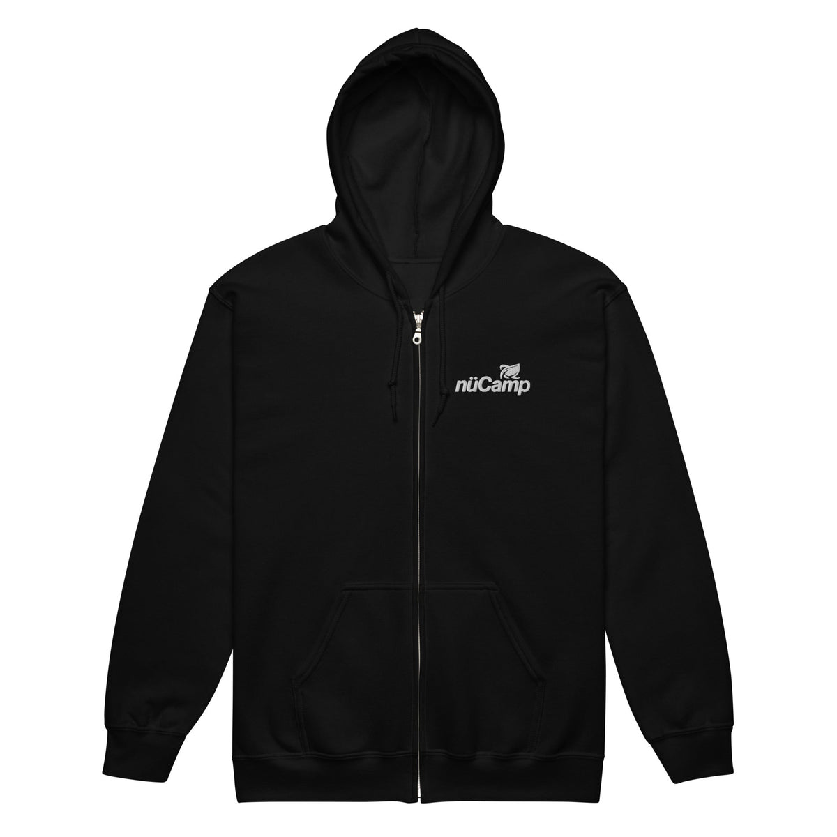 nuCamp White Logo Zip Hoodie