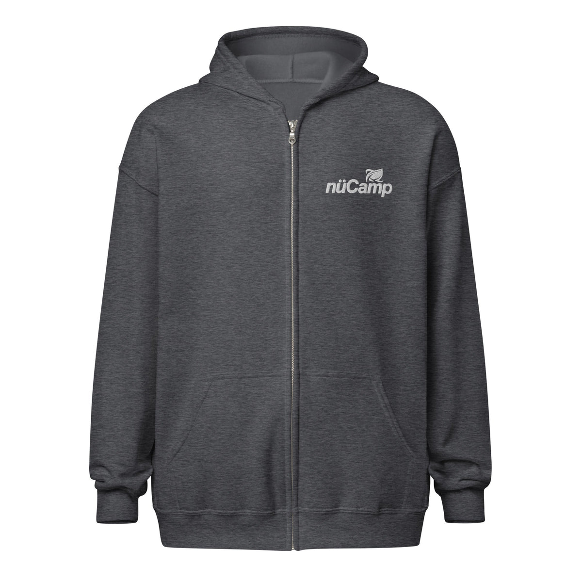 nuCamp White Logo Zip Hoodie