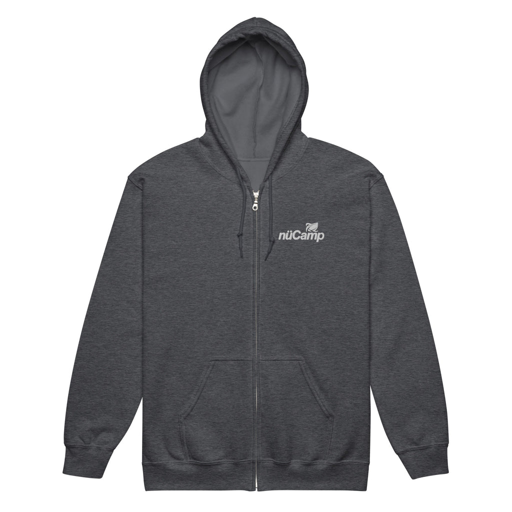 nuCamp White Logo Zip Hoodie