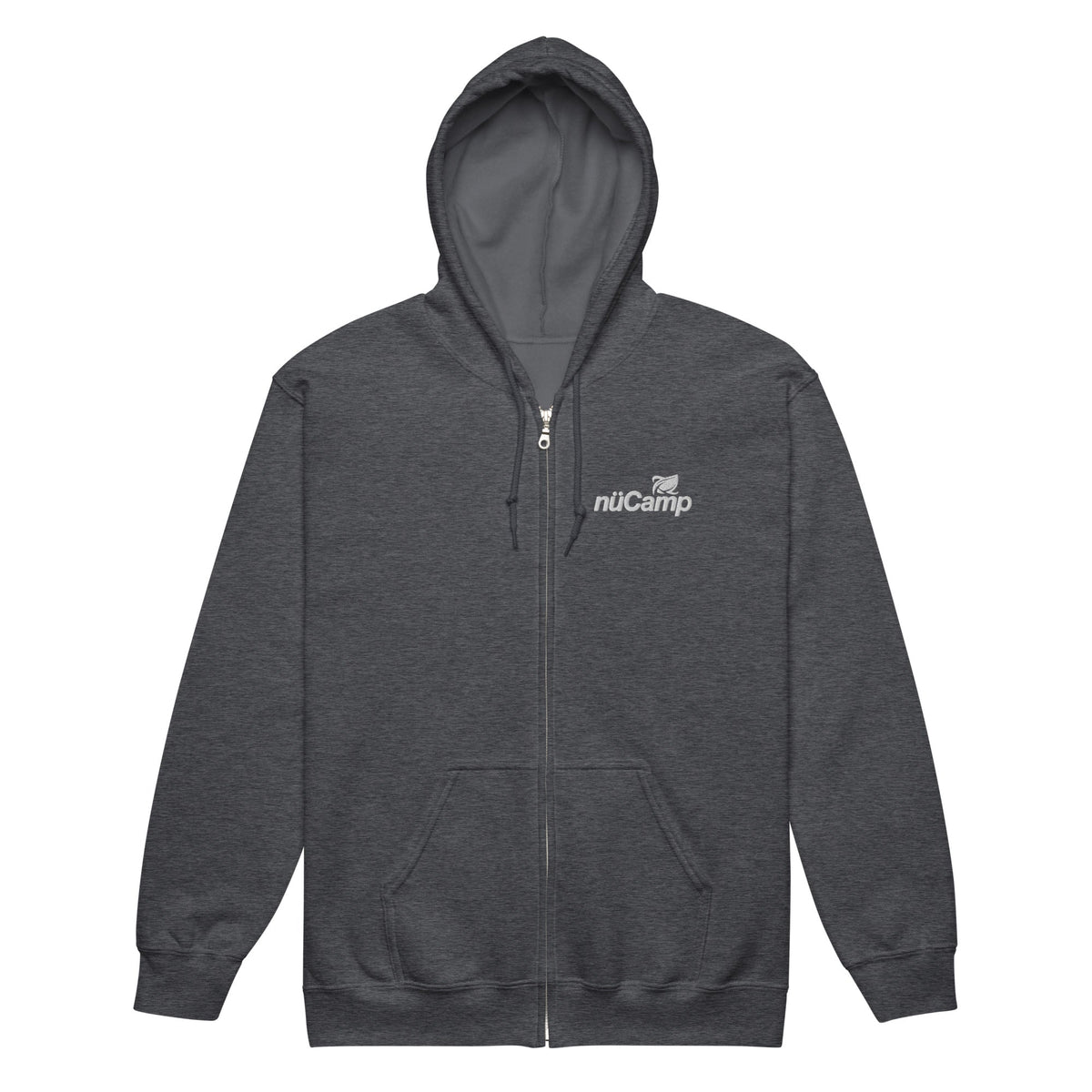nuCamp White Logo Zip Hoodie