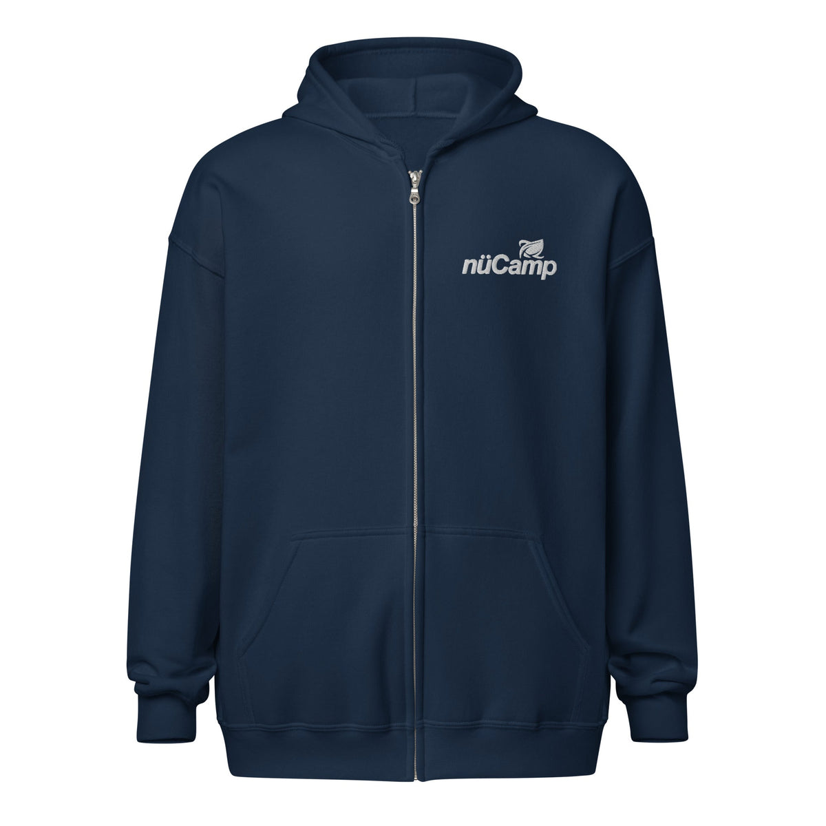 nuCamp White Logo Zip Hoodie