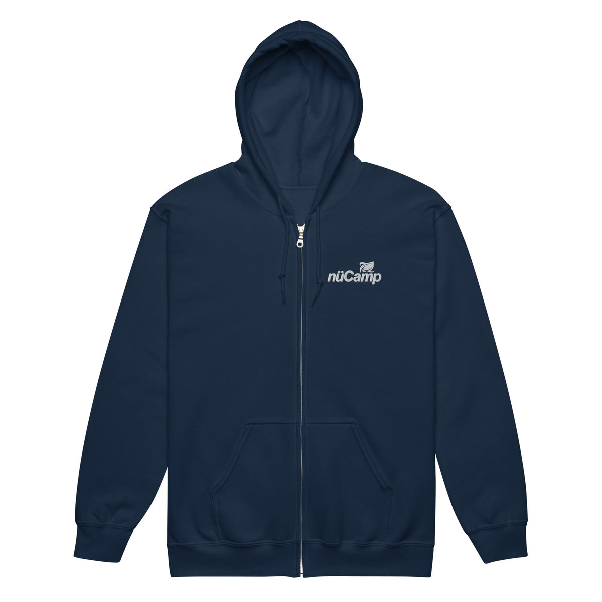 nuCamp White Logo Zip Hoodie